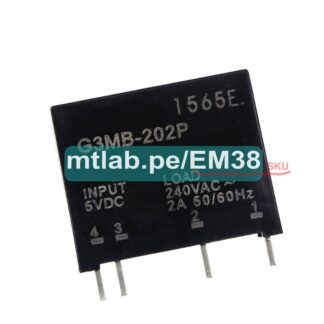 relé de estado sólido G3MB-202P DC-AC PCB SSR en 5VDC, salida 240 V AC 2A