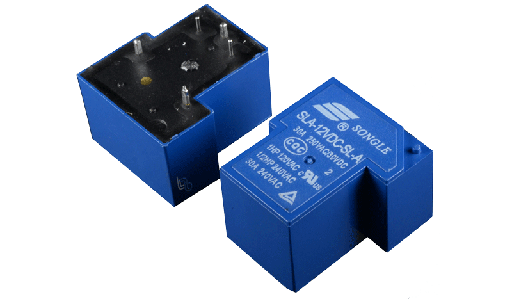 Rele de Potencia con Bobina de 12VDC Max 250VAC 30A 5pines T90 "Songle" (SLA-12VDC-SL-A)