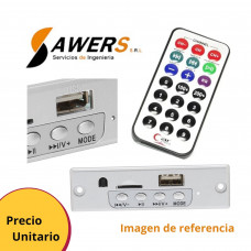 Reproductor MP3 Bluetooth/MicroSD/USB/FM Stereo