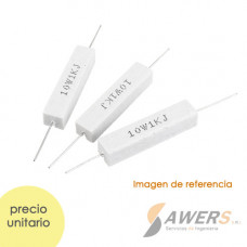 Resistencia de cemento 1Kohm 10W