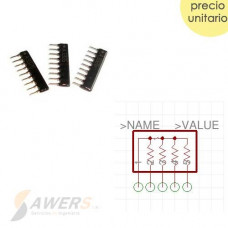 Resistencia Peineta SIP8 1k/220/330ohm