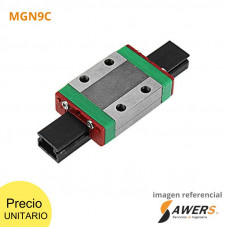 Rodamiento lineal MGN9C (patín o deslizador) para riel cuadrada MGN9