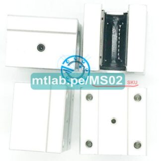 Rodamiento lineal  SBR12UU, semiabierto con carcasa de aluminio, para riel SBR12