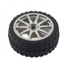 Rueda de plástico D65mm para motor DC TT