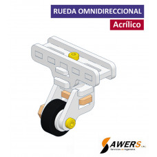 Rueda loca de acrilico