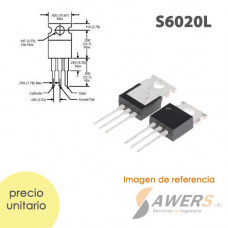S6020L Tiristor SCR 600V-20A