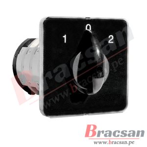 SELECTOR DE 2 PASOS (1-0-2) 63A 3 POLOS 105X105MM KLB EP3-63A