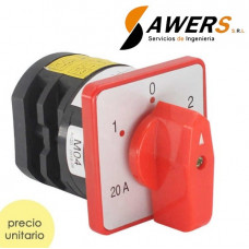 Selector Industrial Tablero 3POS 500V 20A 4KW