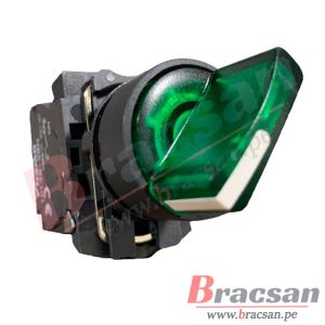 SELECTOR LUMINOSO 2 POSICIONES (0-1) VERDE 24V OWEN NB5-AK23B1