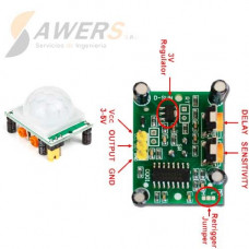 Sensor de movimiento PIR HC-SR501 5V