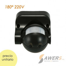 Sensor de Movimiento PIR IP44 180grados 220VAC