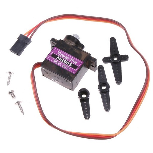 Servomotor tipo MG90S 360 Grados 2.2Kg TowerPro, Engranajes Metal/Plastico (MG90S-360)