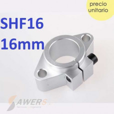 SHF16 Soporte tipo pared de 16mm de diametro interno, para ejes lineales