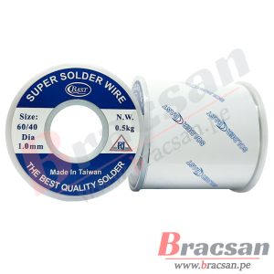 SOLDADURA ESTAÑO 500GR 1.0MM SUPER SOLDER RYS1MM-0.5KG