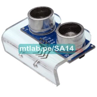 Soporte bracket para modulo sensor ultrasonico, transparente