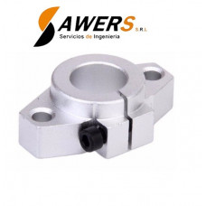 Soporte de pared SHF12 para ejes lineales, aluminio, diámetro 12mm