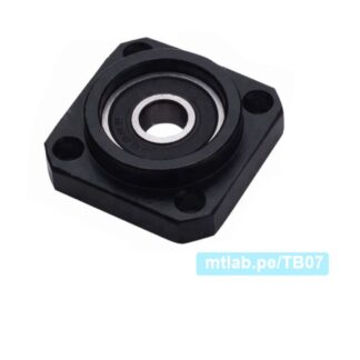 Soporte FF12 para tornillo de bolas, diámetro 10mm, lado flotante. Incluye anillo de retención