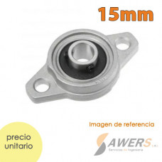 Soporte o chumacera KFL002, diámetro 15mm, tipo de pared