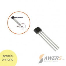 SS495A Sensor Magnetico de Efecto Hall  salida Analogica