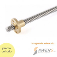 T8 Tuerca con resorte Anti-backlash  4hilos Paso=8mm