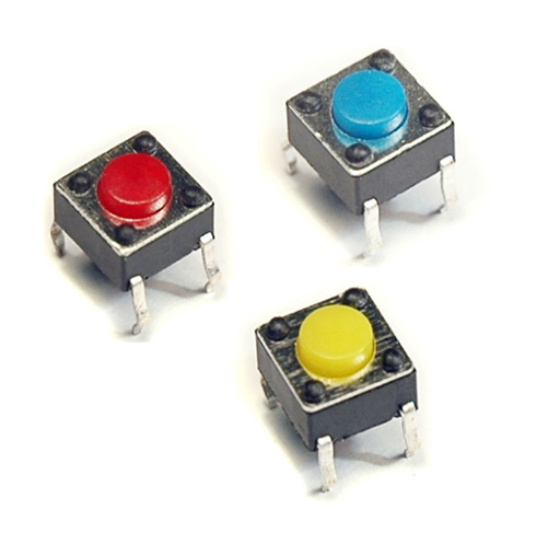 *Tact switch 5 pines 6x6 4.5mm cuadrado (T-6X6-4H5-5P)
