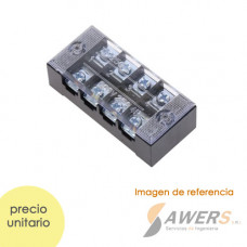 TB-2504 Bornera de conexion 4P 600V-25A
