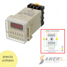 Temporizador Digital DH48S-S 0,1-99H Relay 220V DIN