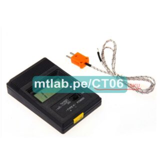 Termómetro digital TM902C con sensor tipo K. Rango de medición:-de 50 °C a 1300 °C