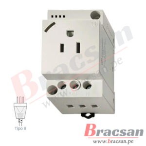 TOMACORRIENTE DE ALIMENTACION AC PARA RIEL DIN 15A 125VAC FINDER 7U.02.8.120.0000