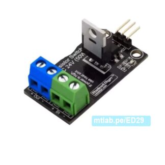 Transistor MOSFET DC Switch, 5V logica, DC 24V/50W con optoacopladores