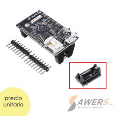 TTGO T-OI ESP8266EX Mini D1 con Portabateria 16340