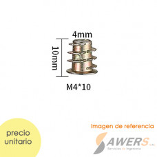 Tuerca de Insercion M4x10