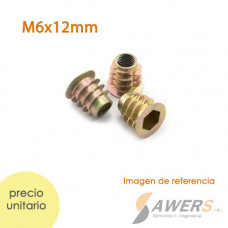 Tuerca de Insercion M6x12mm