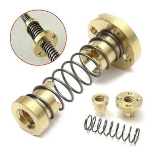 TUERCA DORADA CON RESORTE NUT T8