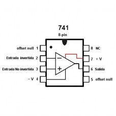 UA741 Amplificador Operacional SO-8 SMD LM741