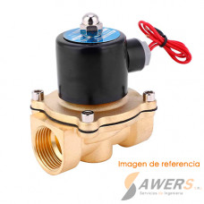Valvula Solenoide Laton 1inch  NC 220Vac