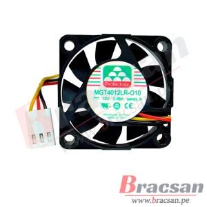 VENTILADOR 12VDC 0.08A 3 CABLES 40X40X10MM PROTECHNIC MGT4012LR-O10