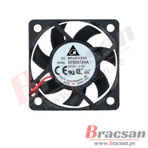 VENTILADOR 12VDC 0.15A 2 CABLES 50X50X10MM DELTA EFB0512HA