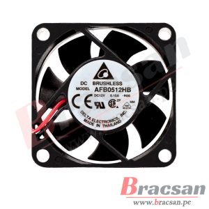 VENTILADOR 12VDC 0.15A 2 CABLES 50X50X15MM DELTA AFB0512HB