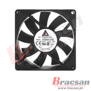 VENTILADOR 12VDC 0.20A 2 CABLES 80X80X15MM DELTA AFB0812HB