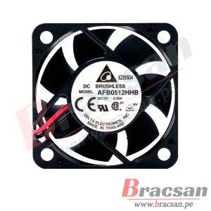 VENTILADOR 12VDC 0.20A 3 CABLES 50X50X15MM DELTA AFB0512HHB