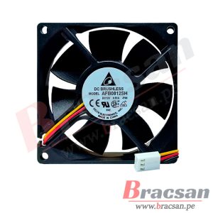 VENTILADOR 12VDC 0.51A 3 CABLES 80X80X25MM DELTA AFB0812SH