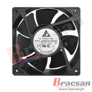 VENTILADOR 12VDC 0.70A 3 CABLES 120X120X38MM DELTA AFB1212HHE-R00