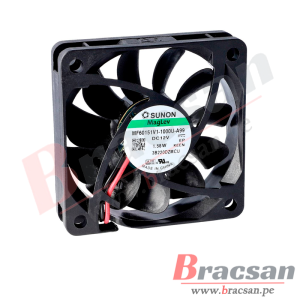 VENTILADOR 12VDC 1.58W 0.13A 2 CABLES 60X60X15MM SUNON MF60151V1-1000U-A99