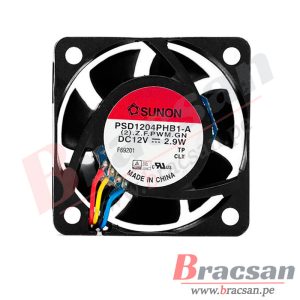 VENTILADOR 12VDC 2.9W 4 CABLES 40X40X15MM SUNON PSD1204PHB1-A