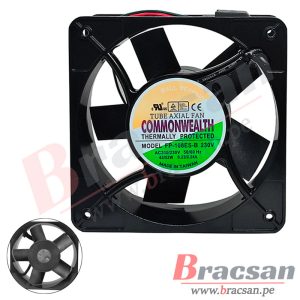 VENTILADOR 220V/230VAC 0.23/0.24A 180X180X65MM CON RODAJE COMMONWEALTH FP-108ES-B-220V