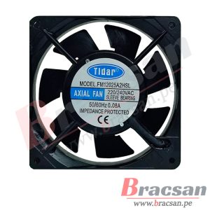 VENTILADOR 220VAC 0.08A 120X120X25MM TIDAR FM12025A2HSL