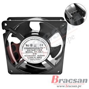 VENTILADOR 220VAC 0.12A 120X120X38MM CON RODAJE COMMONWEALTH FP-108-1-220VBT