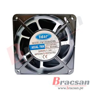 VENTILADOR 220VAC 0.14A 2 CABLES 120X120X38MM CON RODAJE QIFANG QF12038HBL