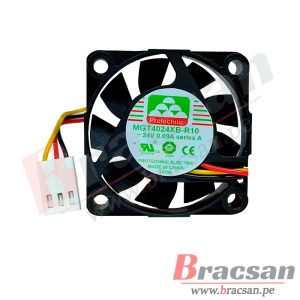 VENTILADOR 24VDC 0.09A 3 CABLES 40X40X10MM PROTECHNIC MGT4024XB-R10